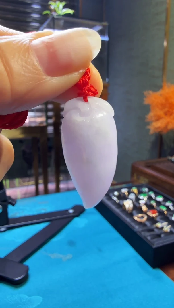 【闪购商品】翡翠颈饰未镶嵌翡翠紫辣椒