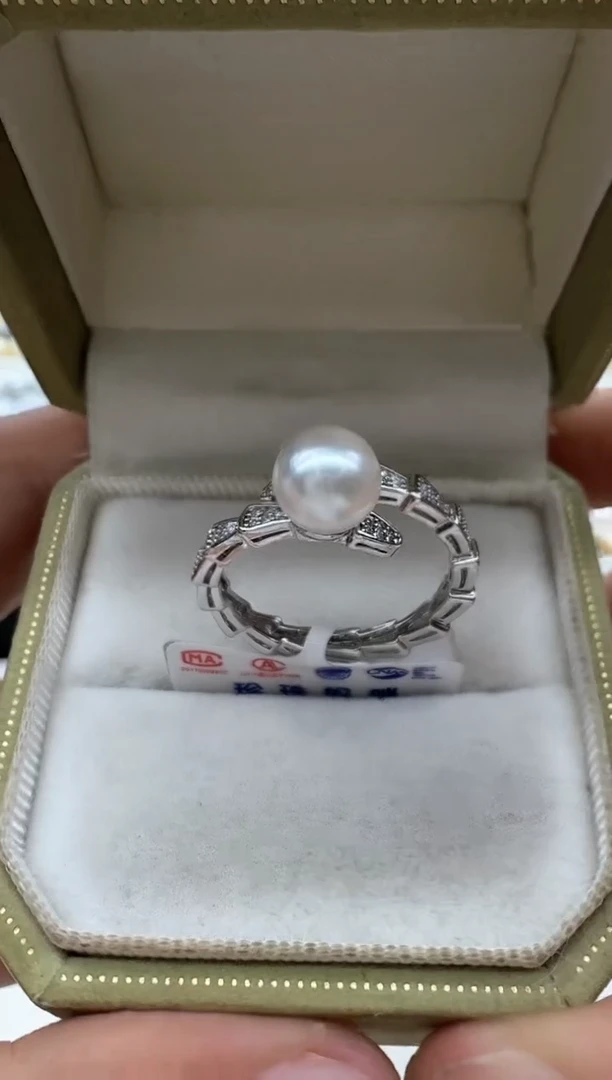 【闪购商品】海水珍珠戒指未镶嵌非基地发货不带证书