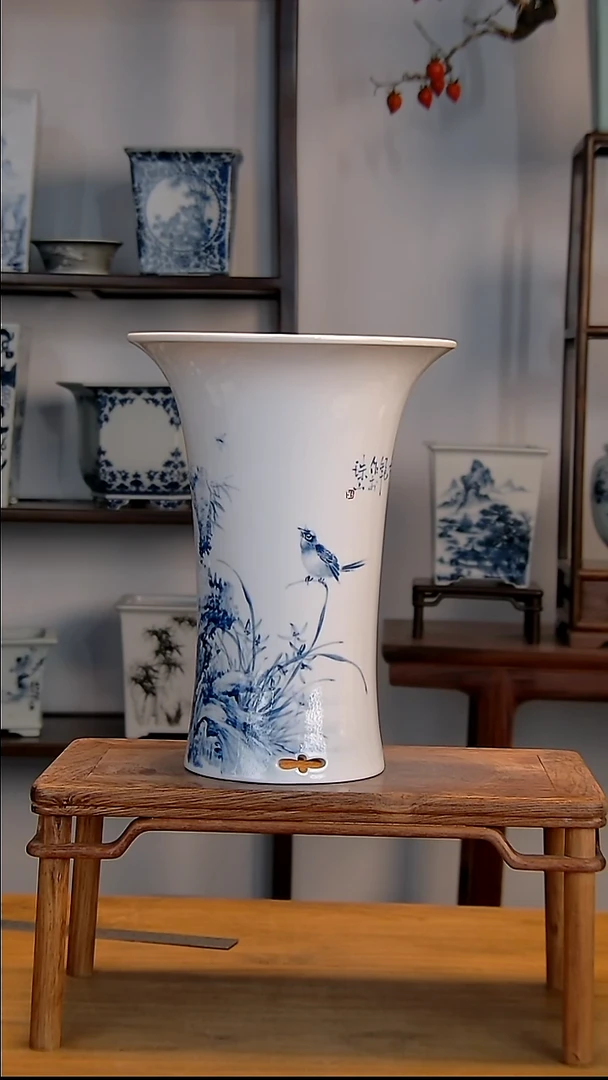 景德镇陶瓷手工花盆