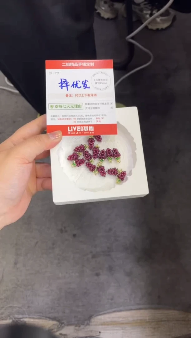 吊坠(赠链)钛钢石榴石葡萄FL8配绳/多样性发其一CP