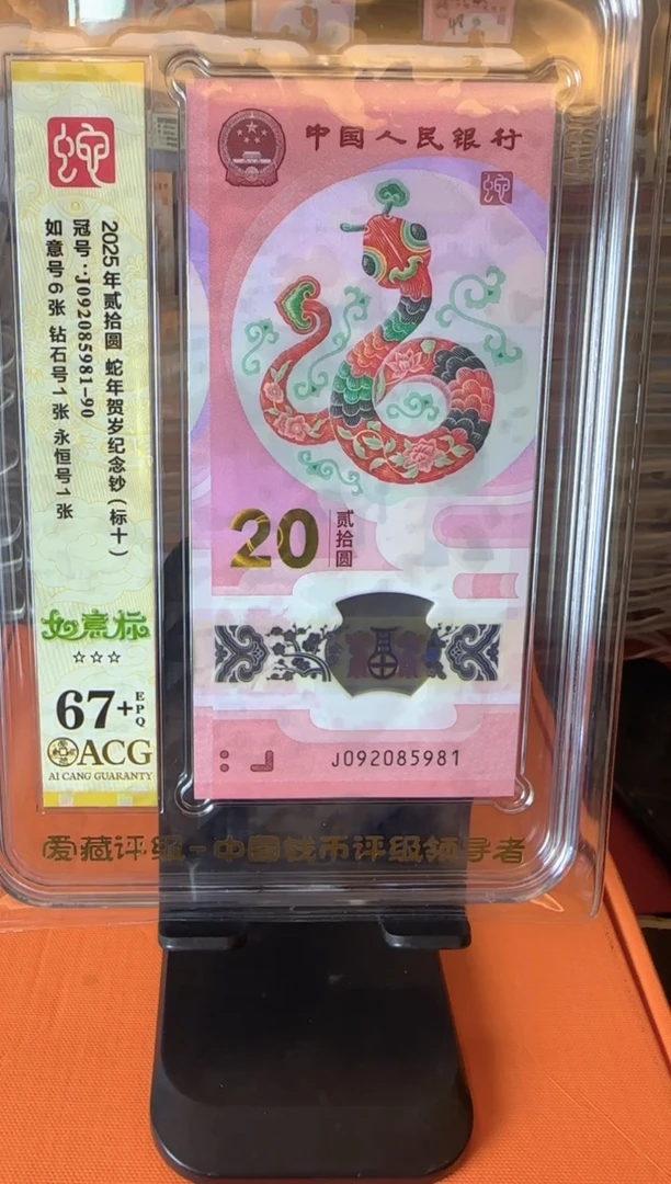 塑料2025 蛇钞 爱藏 标十   啊啊啊