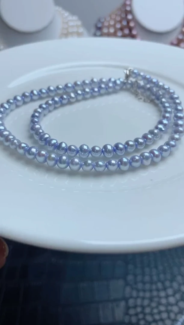 淡水珍珠未镶嵌颈饰0134