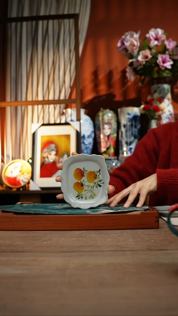 【简家甄选】景德镇设计师釉下手绘陶瓷