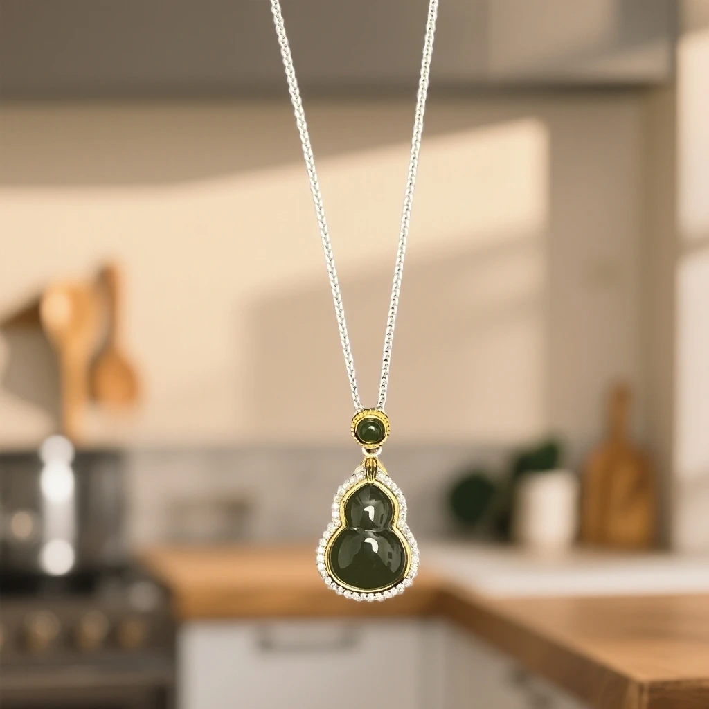 坠链均925银 民族风镶嵌项链 DZ00261