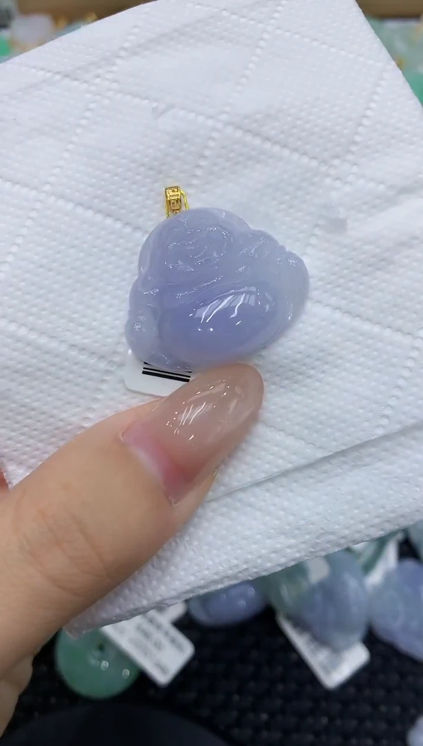 翡翠18K金镶嵌颈饰111111111111