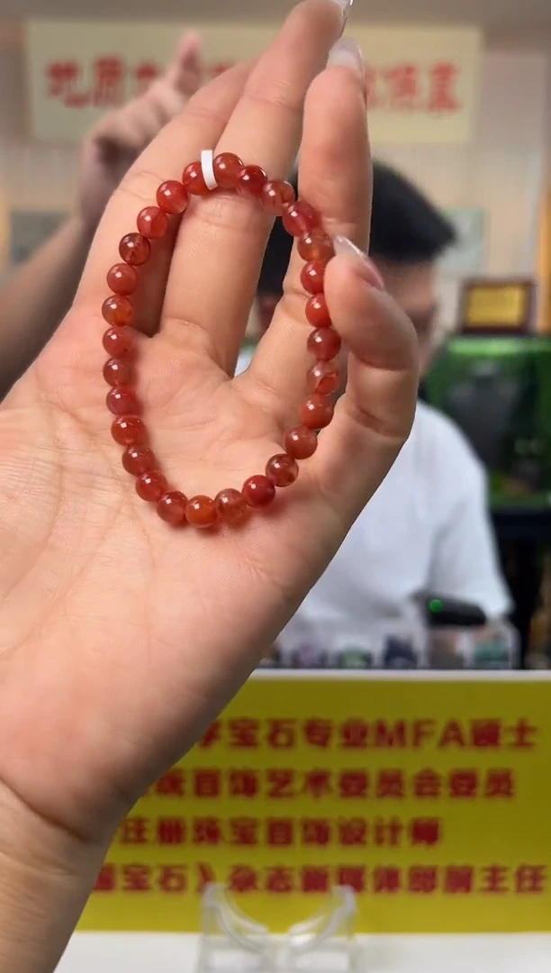 手串未镶嵌南红玛瑙南红玛瑙圆珠手串6.5mm+（C款