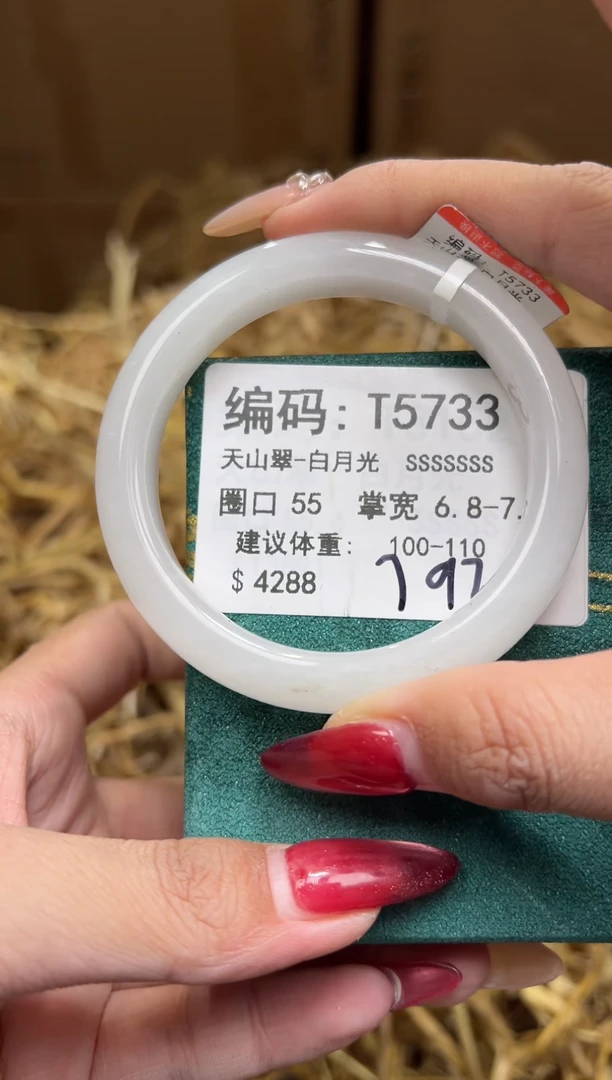 未镶嵌手镯石英质玉T5733