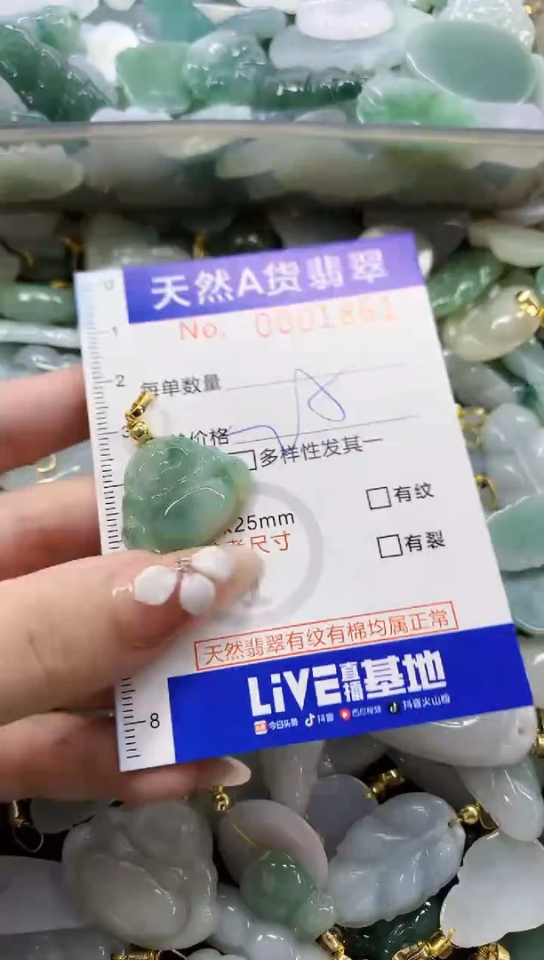 颈饰未镶嵌翡翠天然A货翡翠