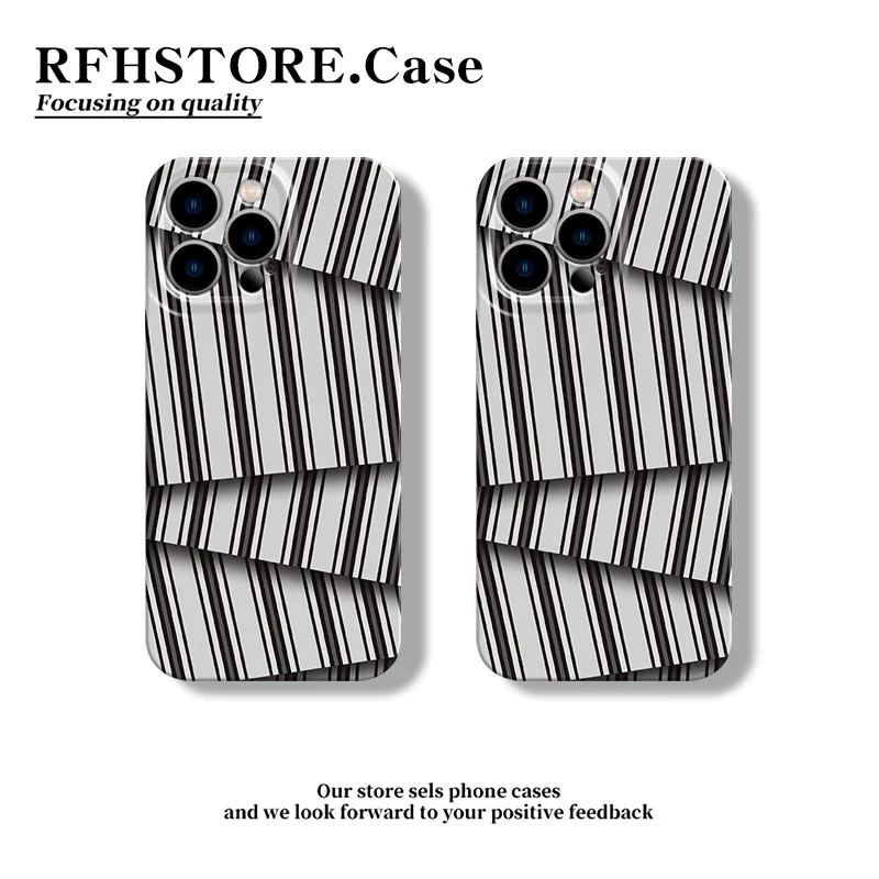 BANCA不规则线条适用iphone16/15pro菲林手机壳华为oppo小米vivo