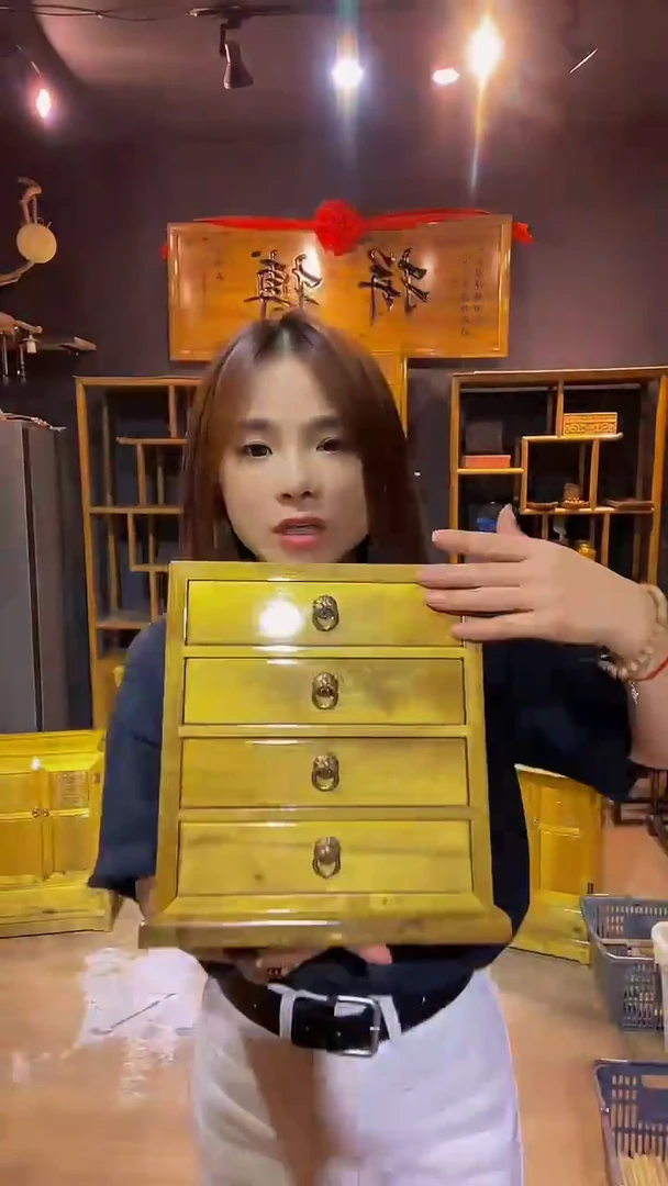 木金丝楠制品四抽27*23*16.5