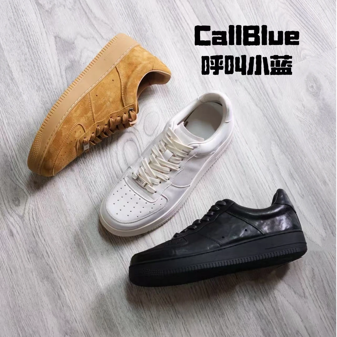 【4.0终章】2025头层小牛皮羊猄皮水洗做旧实心耐磨百搭低帮男板鞋