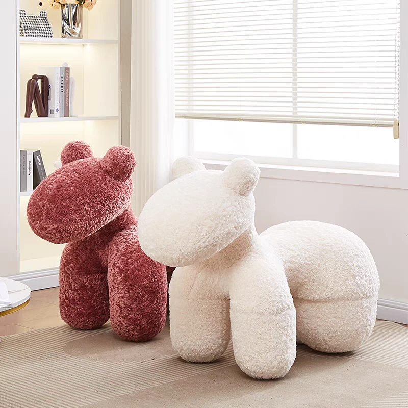 小马椅儿童座椅创意网红动物座椅懒人沙发乔迁礼物卡通客厅摆件