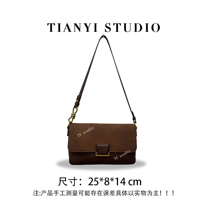 【天一甄选】QYX-9589-深咖  轻奢韩版单肩潮流时尚简约女包