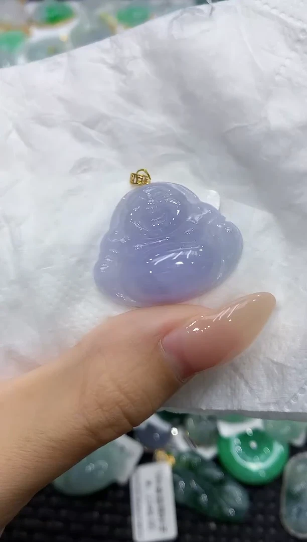 颈饰18K金镶嵌翡翠111111111111