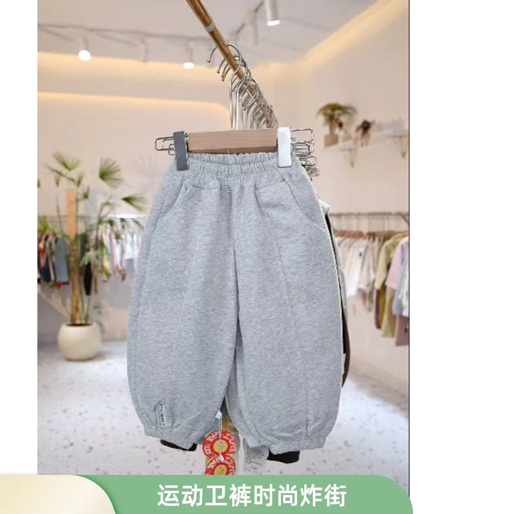 春款运动男女童裤休闲炸街儿童中童大童小童男时尚卫裤百搭洋气