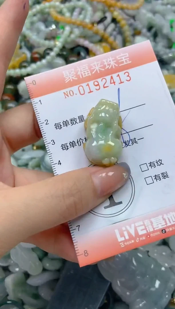 翡翠未镶嵌颈饰闪购0192413