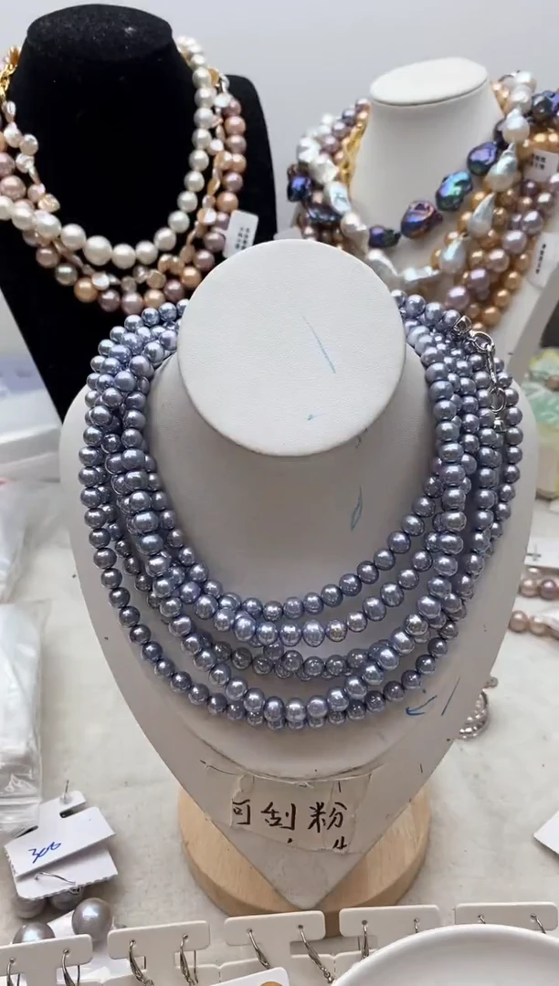 【闪购商品】淡水珍珠颈饰钛钢27