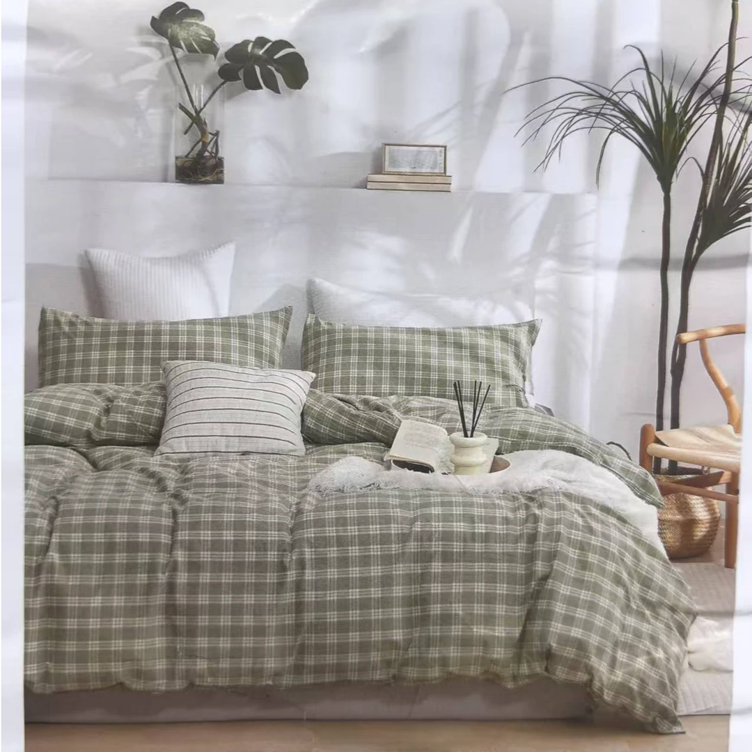 色织水洗棉三件套1.6*2.1