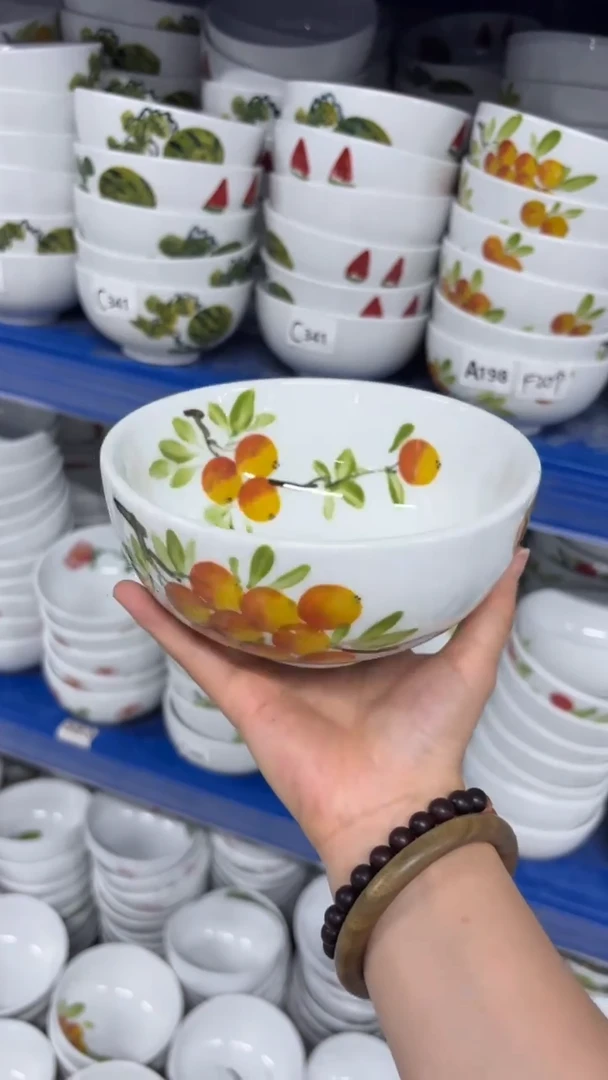 瓷片景德镇手绘釉中彩（食品级）小罗汉碗