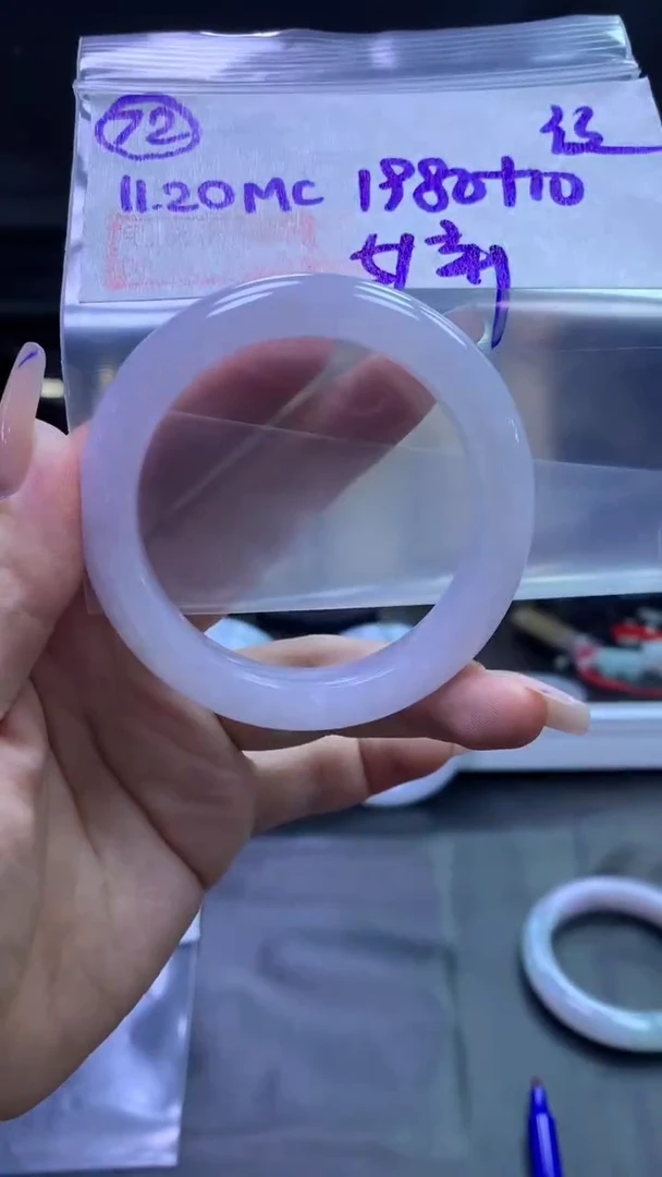 未镶嵌定制翡翠72手镯纹51+1980元+拍一发一