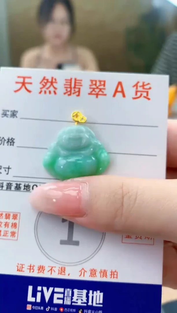 颈饰未镶嵌翡翠天然A货翡翠挂件