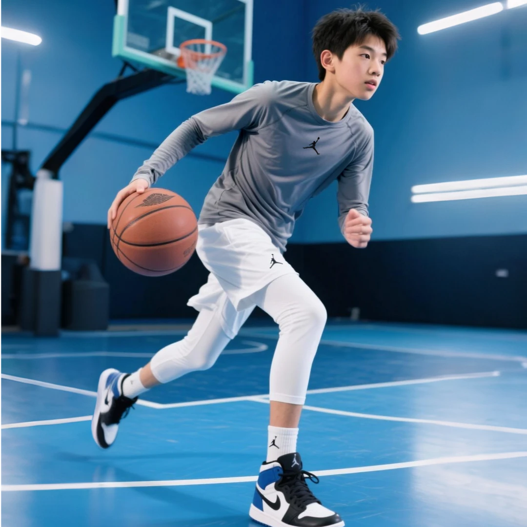 【官方旗舰】AIR JORDAN男女童新款运动会打底骑行速干长袖T恤F479