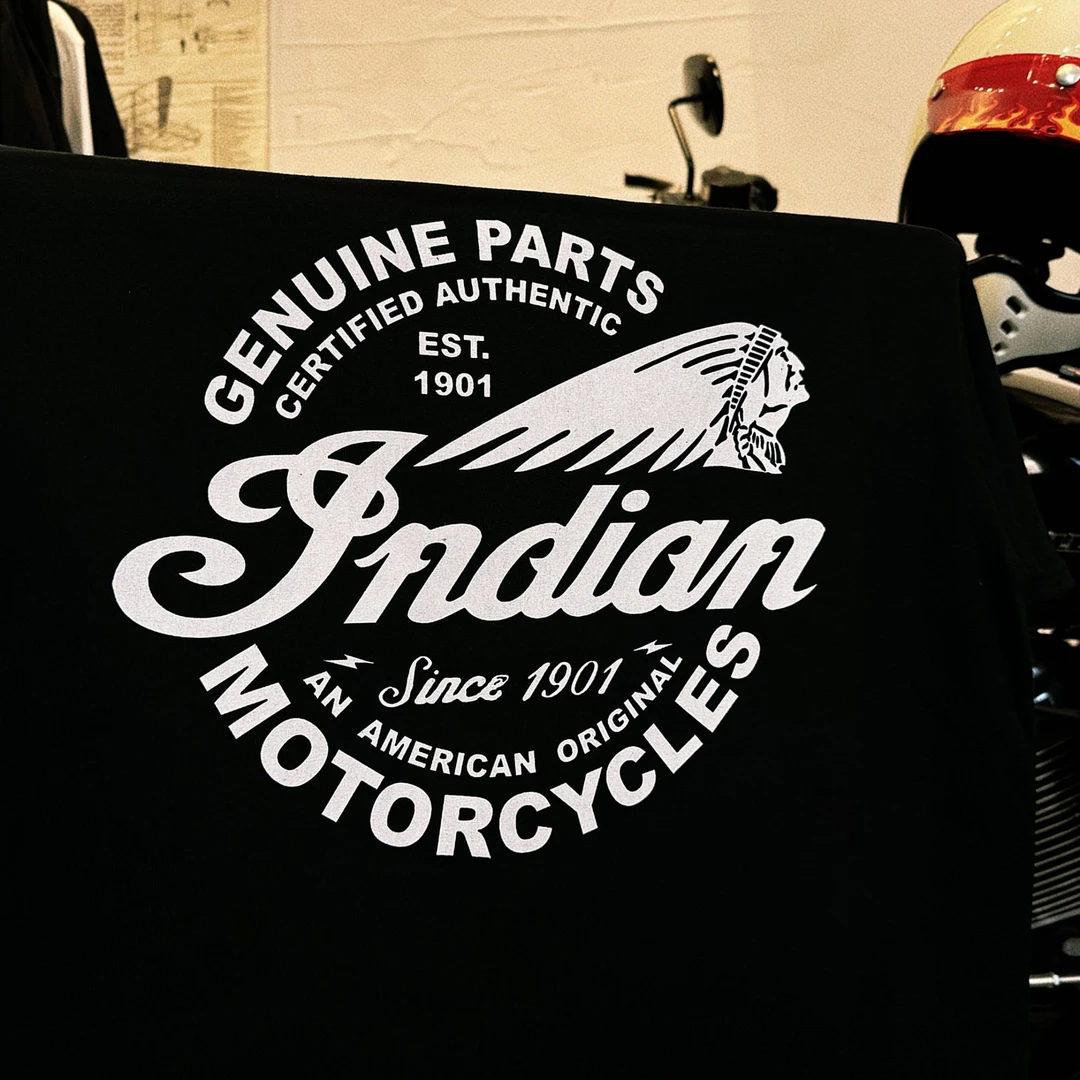 【Indian印*第安】55's Vintage重磅原创摩托机车T恤 男女同款穿搭