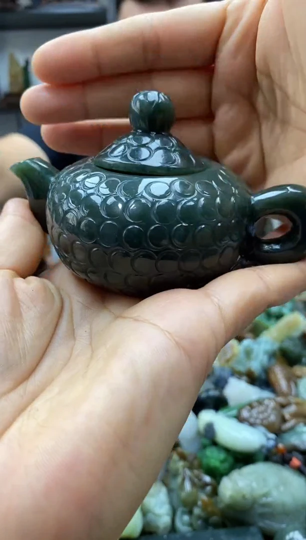和田玉未镶嵌摆件1