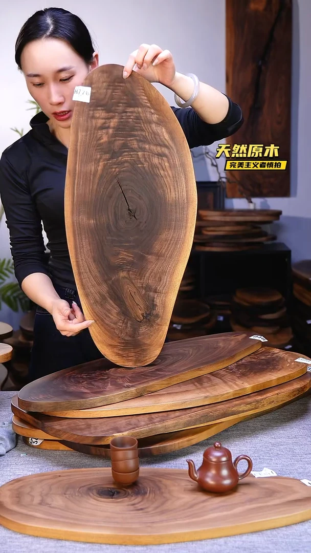 木北美黑胡桃原木.干裂疤结不属于商品质量问题完美主义者慎拍