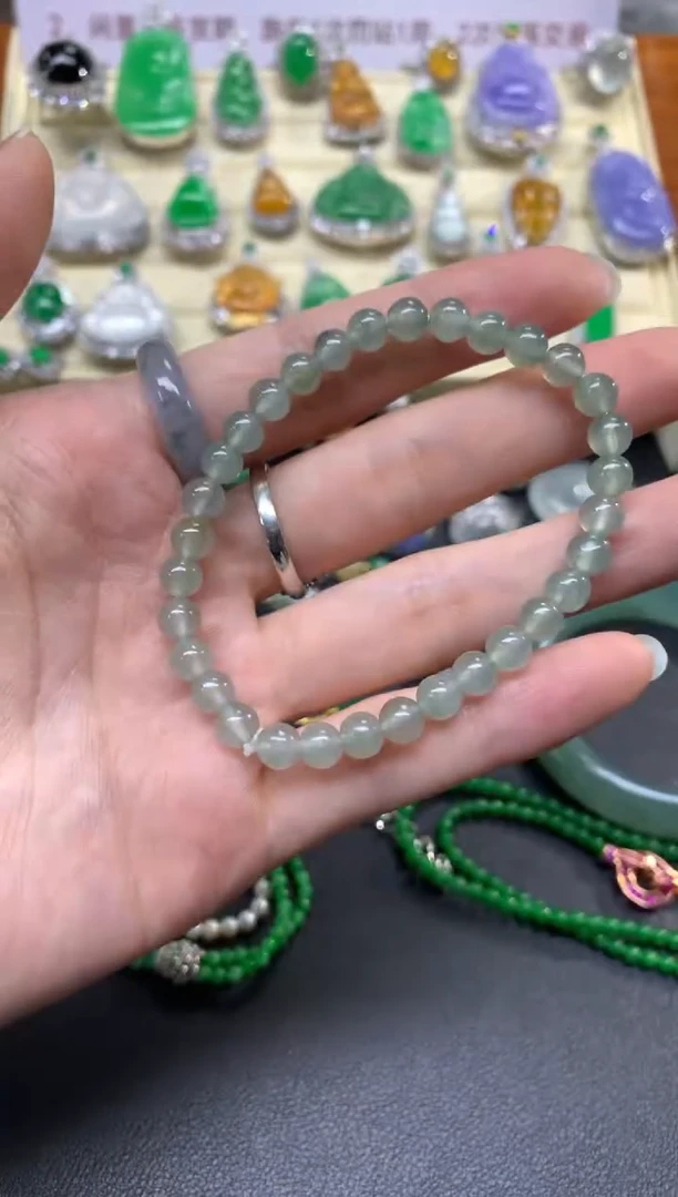 未镶嵌手串翡翠手串|250+30
