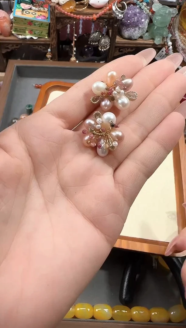 银S925镶嵌耳饰淡水珍珠859+65641345