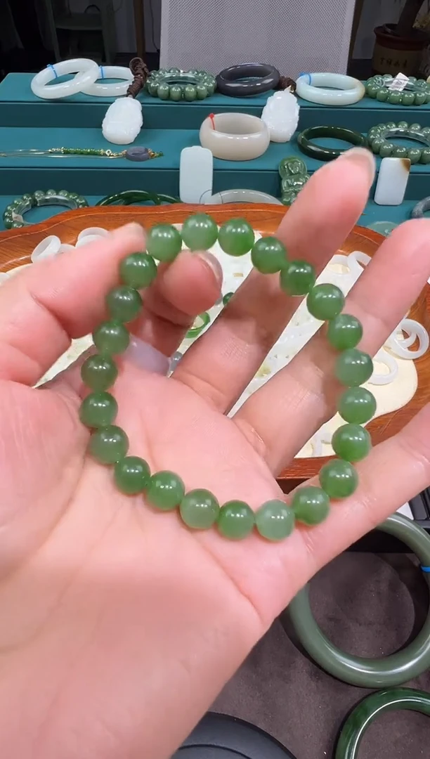 【闪购商品】和田玉手串未镶嵌和田玉手串多样性发货拍一发一卡8