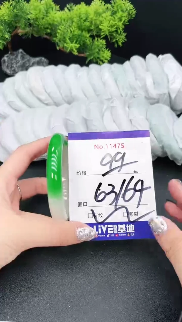 未镶嵌手镯翡翠11475