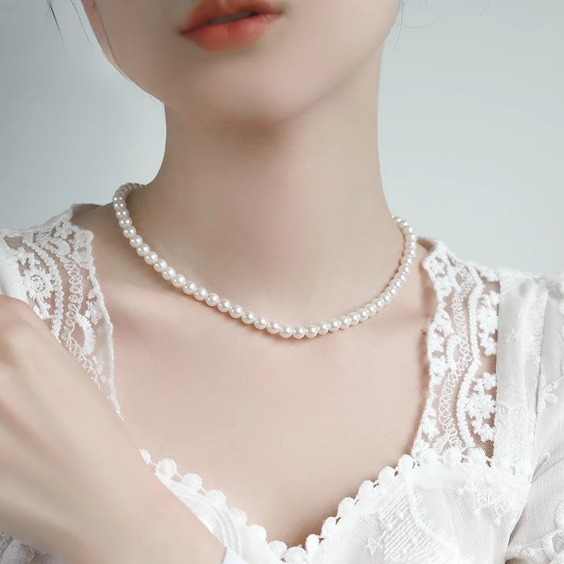 CAIEM KAIET 合金项链 正品施家珍珠项链轻奢小众气质时尚锁骨链