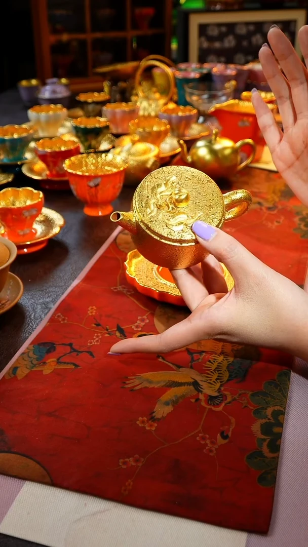 茶杯紫砂【宜景窑系列】汉瓦金壶