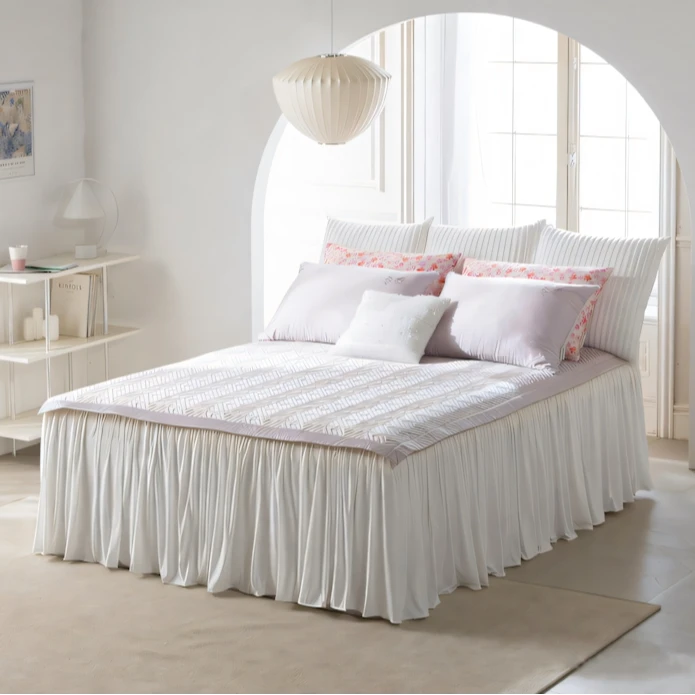 [韩国出口高品质]高端轻奢高密度兰精天丝防滑四季垫子