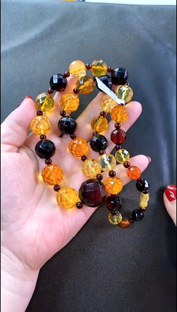 【闪购商品】琥珀颈饰未镶嵌项链