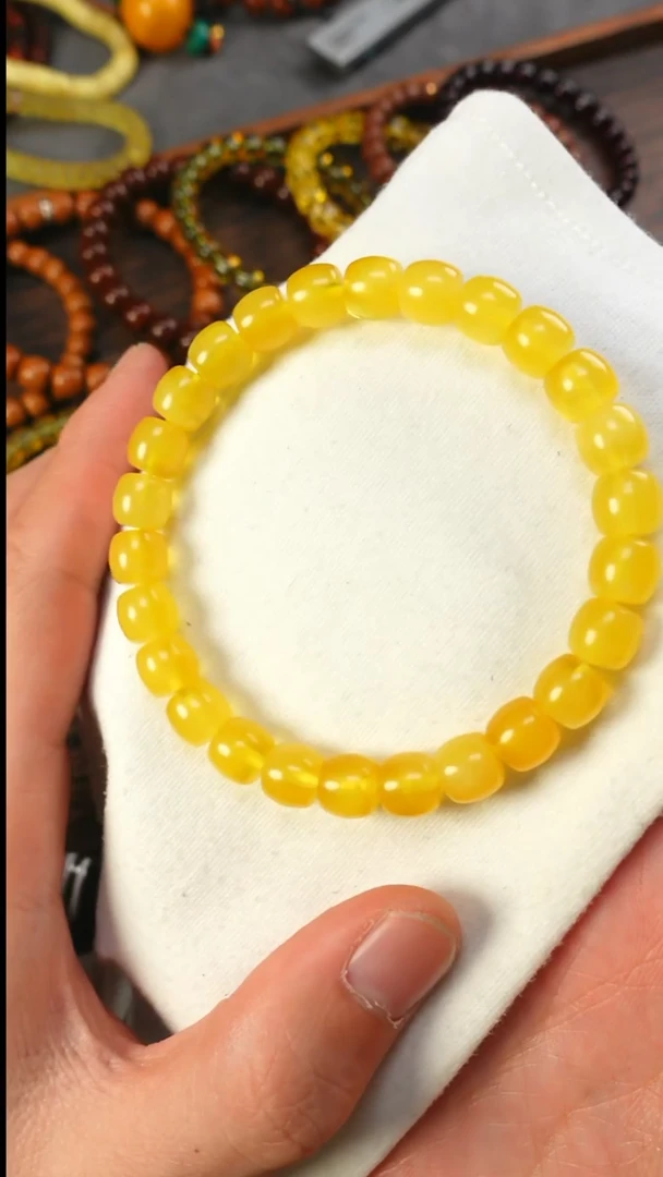 【闪购商品】蜜蜡手链未镶嵌2237/8.7mm蜜蜡单圈