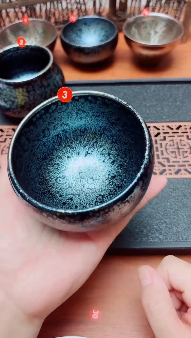 茶盏￡***只3号建盏工匠茶器