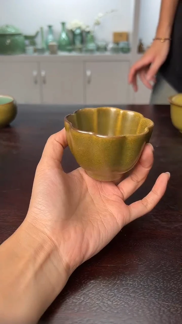 龙泉云间青瓷小米茶器