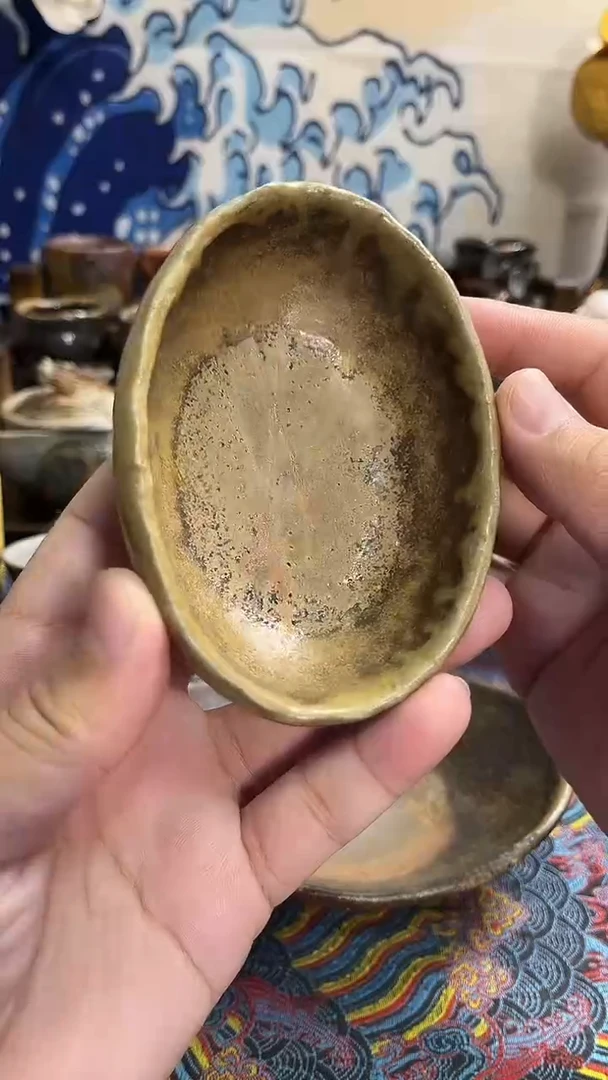 茶则日式备前烧茶具茶周边