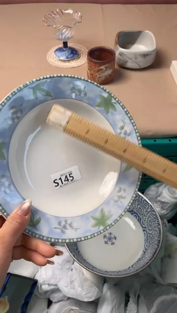瓷片紫*瓷器瓷器S145