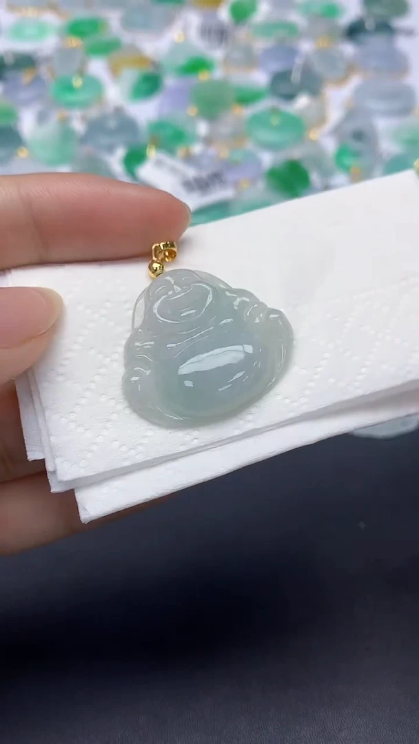 翡翠未镶嵌颈饰天然缅甸a货翡翠