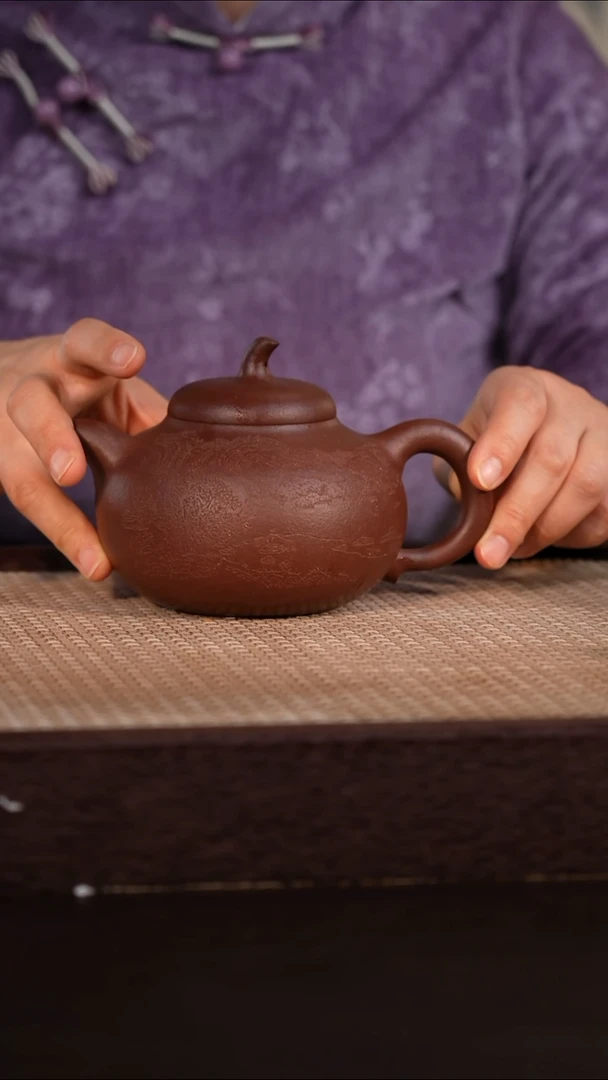 茶壶紫砂紫泥 430cc