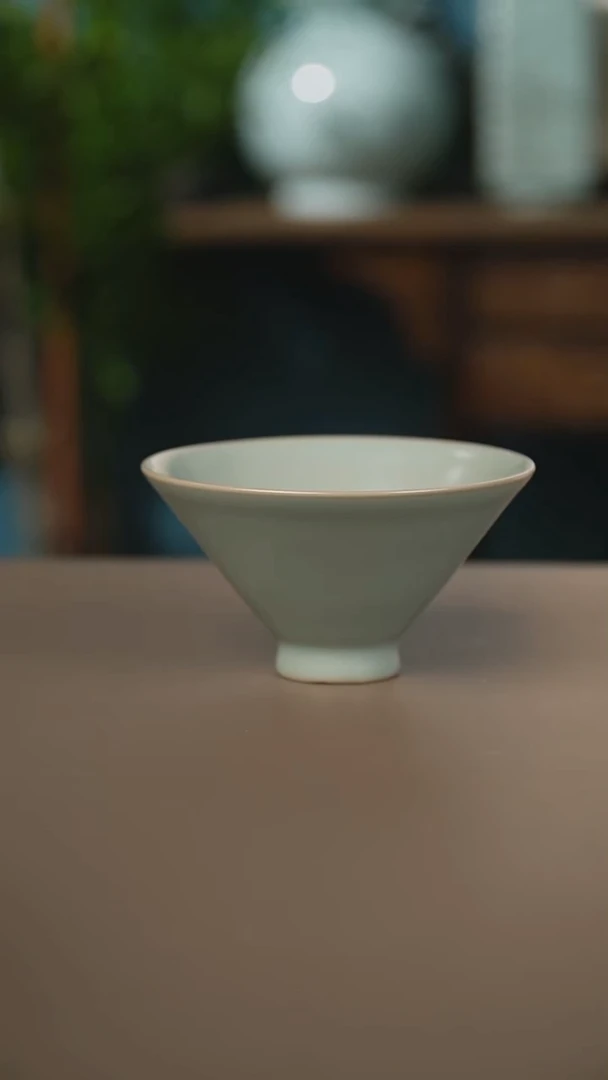 仿古支丁斗笠杯微暇