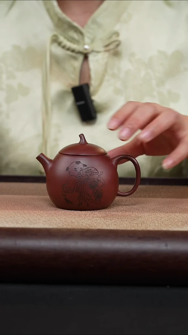 茶壶紫砂龙血砂-茄瓜-MH-2003