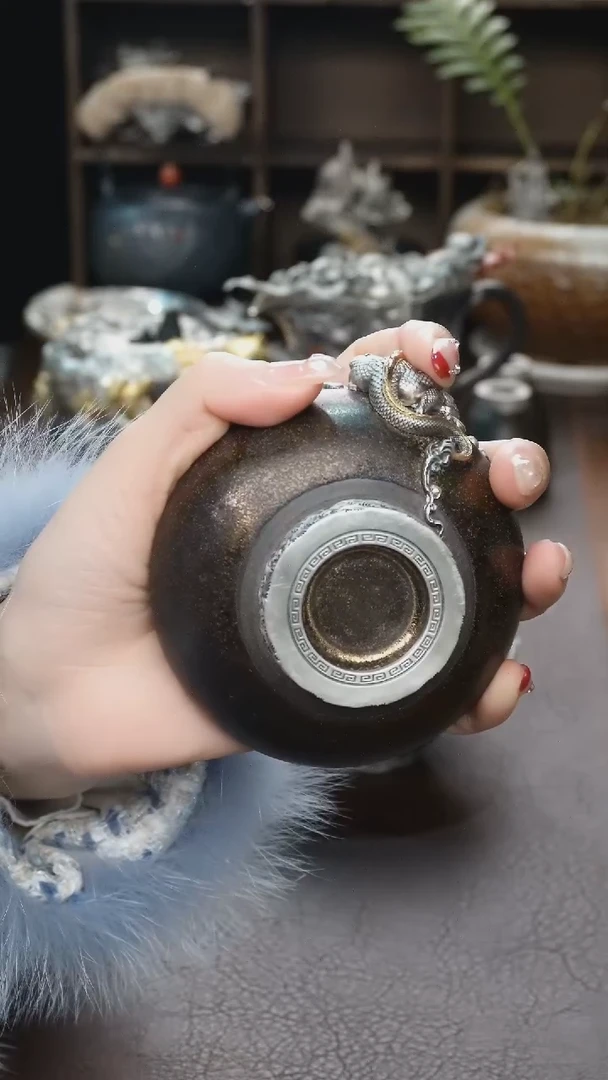 【闪购商品】境秋黑陶主人杯高定