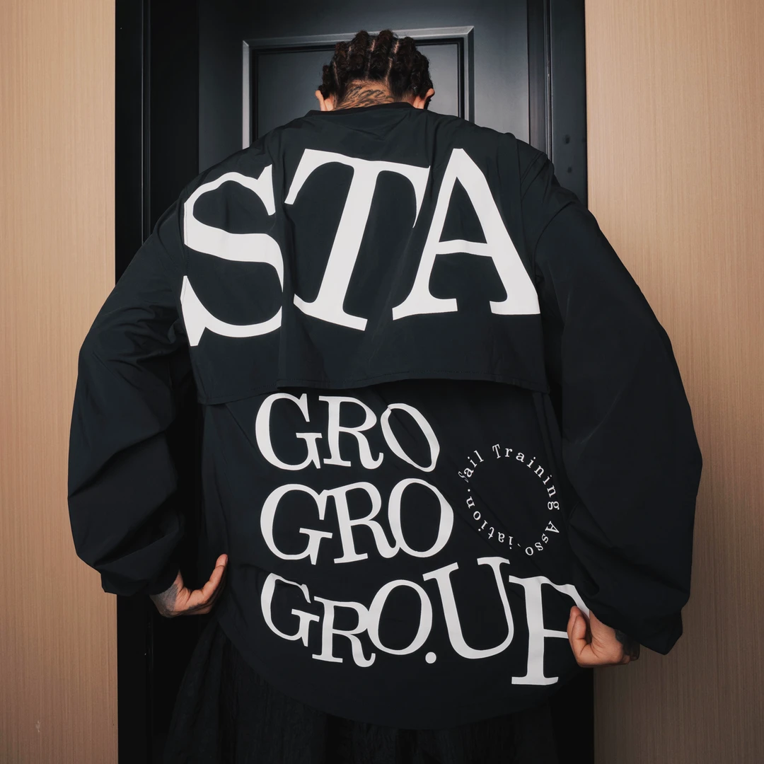 STAHOODSTA2025秋季居家旅行高尔夫长袖圆领T恤