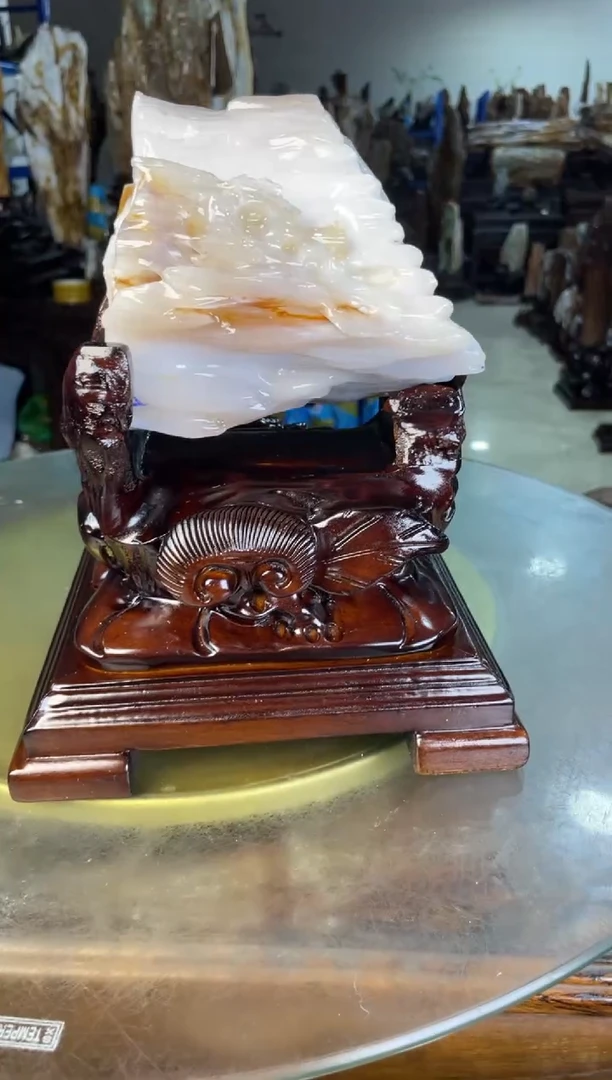 未镶嵌摆件硅化玉23