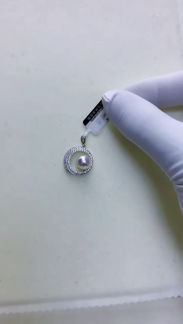 【闪购商品】海水珍珠商品银S925镶嵌设计款吊坠
